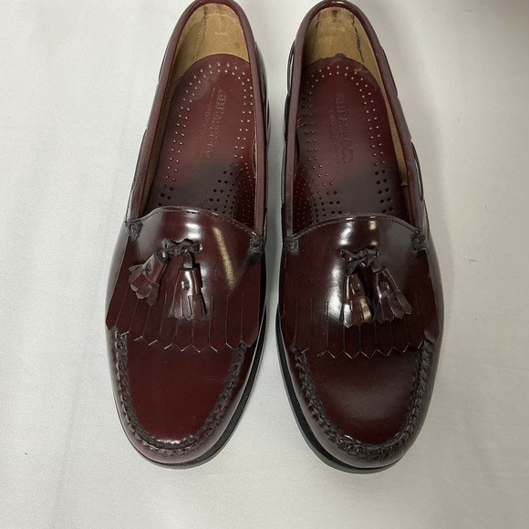 G.H. Bass Weejuns Men's Layton Loafers Dress Shoe Tassels Burgundy Size 10.5EEE - Picture 1 of 13